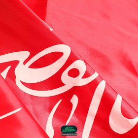 تصویر پرچم ساتن درب منازل با شعار صلی الله علیک یا اباالفضل العباس علیه السلام 70*110 سانتی متر (700044) 