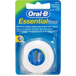 تصویر نخ دندان اورال بی (Oral B) مدل Essential UK No Extracts طول 50 متر نخ دندان