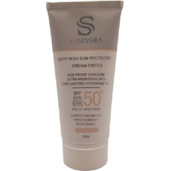 تصویر ضد آفتاب سانیورا رنگی مناسب پوست خشک و حساس SPF50 حجم ۵۰ میلی لیتر 