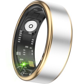 تصویر حلقه یا انگشتر هوشمند آلومینیوم آلیاژی ضد آب مدلSR06+شارژر باکس Smart Ring Sr06 aluminum allay