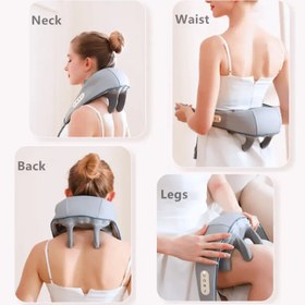 تصویر ماساژور شانه و گردن (ماساژور خرچنگی) پک کرم اصلی Shoulder and neck massager (crab massager) big head