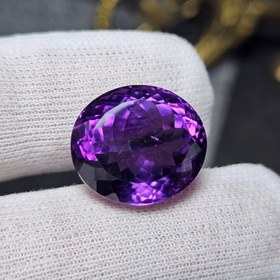 تصویر نگین درشت سنگ آمیتیست معدنی کد 36497 