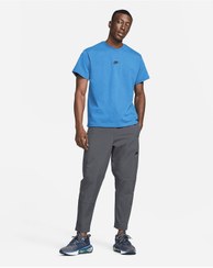 تصویر Sportswear Premium Essentials Mavi Erkek Tişört, Erkek Oversize Mavi T-Shirt 