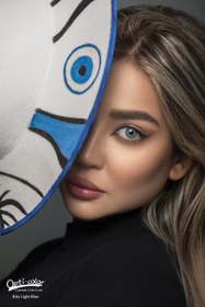 تصویر لنز چشم رنگی اُپتی کالر مدل Rita-Light-Blue رنگ آبی روشن 