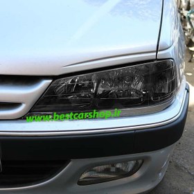 تصویر چراغ جلو پارس دودی peugeot pars headlight black