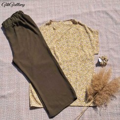 تصویر ست تیشرت و شلوار گل ریز 