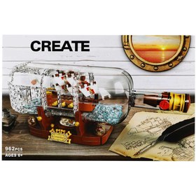 تصویر لگو ایده ها کشتی در یک بطری Ship in a Bottle مدل 11050 