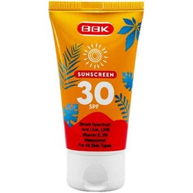 تصویر کرم ضدآفتاب رنگی ببک مناسب انواع پوست BBK Sunscreen Tinted For All Skin Types SPF30 Cream  50ml