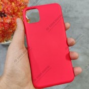 تصویر قاب گوشی iPhone 11 Pro Max طرح سیلیکون Fashion Color - قرمز 