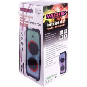 تصویر اسپیکر اسپیکر پارتی باکس MR 1700 مچر فول LED Party box MR 1700 full LED speaker