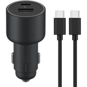 تصویر شارژر فندکی شیائومی مدل CC07ZM توان 67 وات به همراه کابل دو سر تایپ سی طول 1 متر 