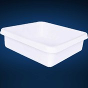 تصویر وان پلاستیکی صنعتی پلی اتیلن 50 لیتری طرح مربعی 