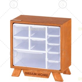 تصویر جا ادویه ۱۰ کشو چوبی 