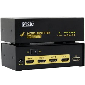 تصویر اسپلیتر 4 پورت HDMI ورژن 1.4 کی نت پلاس مدل KP-SPHD1404 KPS-644 K-NET PLUS KP-SPHD1404 KPS-644 HDMI Splitter V1.4 4 Port