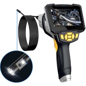 تصویر آندوسکوپی دو دوربین همراه با مانیتور مدل PK-AN228 PK-AN228 Dual Lens Industrial Endoscope, Inspection Camera Handheld Digital Borescope with Flashlight, 4.3" LCD Screen 8mm IP67 Waterproof Sewer Camera