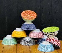 تصویر کاسه سرامیکی دنی هوم سایز ۱۲ بسته ۱۰ عددی 