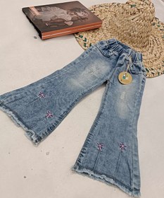 تصویر شلوار بوتکات جین دخترانه - سایز 