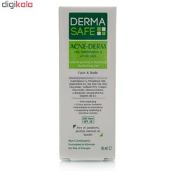 تصویر ژل مرطوب کننده درماسیف مدل ACNE-DERM حجم 40 میلی لیتر 