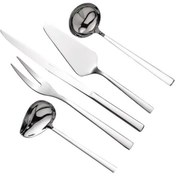 تصویر سرویس کفگیر و ملاقه 5 پارچه استیل جی فی نی GIFFINI مدل G-10 