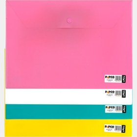 تصویر پوشه دکمه دار A4 پاپکو 