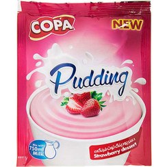 تصویر پودر دسر پودینگ توت فرنگی کوپا مقدار 125 گرم Copa Pudding Strawberry Dessert 125gr