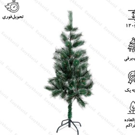 تصویر درخت کریسمس 120 نوک برفی 
