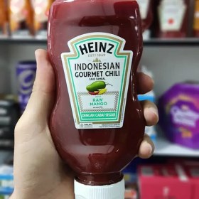 تصویر سس کچاپ هاينز بطری 325 گرم HEINZ مدل indonesian gourmet chili Heinz indonesian gourmet chili 325gr