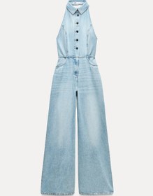 تصویر اورال Z1975 DENIM HALTER JUMPSUIT برند زارا 