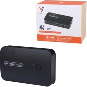 تصویر KVM HDMI 2PORT مدل VSL-HK201 برند VASEL واصل-4K-30HZ-ریموت-دو عدد کابل کی وی ام-گارانتی 36 ماهه واصل 