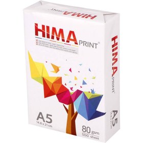 تصویر کاغذ Hima Print 80g A5 بسته 500 عددی 