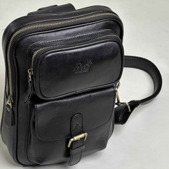 تصویر کیف چرم دوشی مردانه aso104 