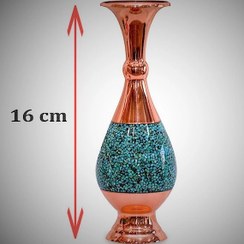 تصویر گلدان فیروزه کوبی - 16 سانتی متر flower pot