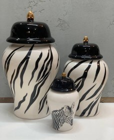 تصویر جینجر جار زبرا درب مشکی 