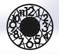 تصویر ساعت دیواری مدرن مدل Zig zag کد ۶۲۵ 