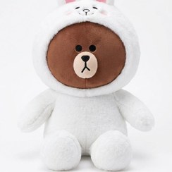 تصویر عروسک تدی لباس حیوانات (40cm) – خرس فانتزی بزرگ و بامزه 