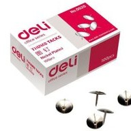 تصویر پونز دلی بسته 100 عددی DELI THUMB PIN PACK 100 PCS