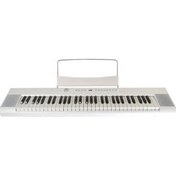 تصویر پیانو A 61 KEY PORTABLE PIANO دیجیتال سفید Artesia 