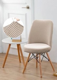 تصویر روکش صندلی چند رنگ کشش قابل شستشو Lycra بیضی دور گرد etleshome 