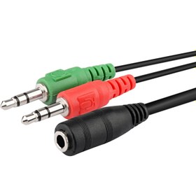 تصویر کابل تبدیل 2 به 1 هدفون ا Convert cable 1 TO 2 Convert cable 1 TO 2
