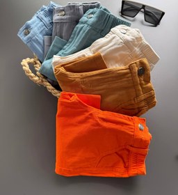 تصویر شلوارک کتان بچگانه رنگی 