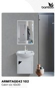 تصویر روشویی کابینتی فول ست کامل بامبو مدل آرمیتاژ کد 42 roshoei kabineti