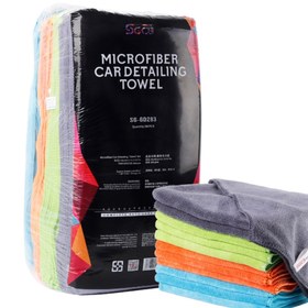 تصویر دستمال مایکروفایبر 40 در 40 اس جی سی بی مدل SGCB Microfiber Car Detailing Towel SGGD283 