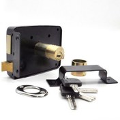 تصویر قفل حیاطی رجبی مدل 6624A کلید کامپیوتری 