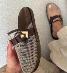 تصویر صندل اسلیپر جلو بسته جنس توری سایز ۳۷ تا ۴۰ 