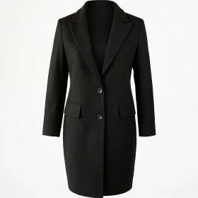 تصویر پالتو زنانه فارل کد FB127 فوتر مشکی 