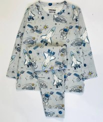 تصویر بلوز و شلوار پسرانه طرح فضانورد 