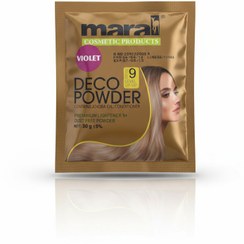 تصویر پودر دکلره بنفش ساشه ای مارال حجم 30 گرم 