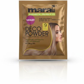 تصویر پودر دکلره بنفش ساشه ای مارال حجم 30 گرم 