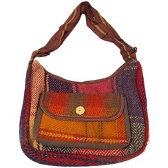 تصویر کیف سنتی رودوشی زنانه طرح جاجیم کد 110 