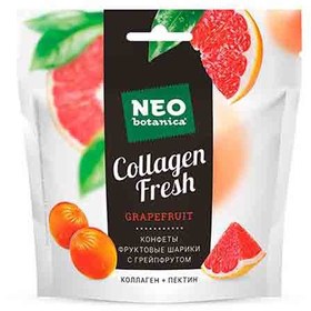 تصویر پاستیل میوه ای طبیعی کولوژن روسی Neo Botanica Collagen Fresh با طعم گریپ فروت 55 گرم 